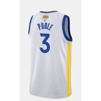 Áo đấu bóng rổ phiên bản vòng chung kết màu trắng của giải đấu 2022 của Golden State Warriors No.3 Poole