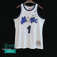 Áo đấu chất lượng cao NBA Jersey M & N McGrady McGrady Magic 03-04 sọc trắng Mitchell ness