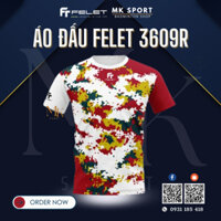 ÁO ĐẤU FELET  3609 MÀU ĐỎ CHÍNH HÃNG -  ĐỒ CẦU LÔNG