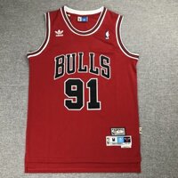 Áo đấu NBA 2024 Chicago Bulls Nu.91 Rudman Áo đấu Spurts Áo đấu Mới Retru Đỏ