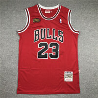 Áo đấu NBA phiên bản thêu Chicago Bulls # 23 áo bóng rổ 1998