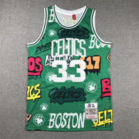 Áo đấu NBA phiên bản thêu Boston Celtics # Áo thi đấu bóng rổ BIRD 33