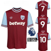 Áo đấu quạt sân nhà 24 / 25 West Ham United, áo thi đấu bóng đá tập luyện thể thao chất lượng cao, AAA +
