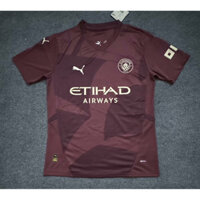 Áo đấu sân khách Manchester City 24 / 25, Áo bóng đá tập thể thao nam phiên bản Thái Lan chất lượng cao