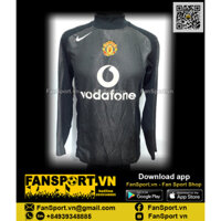 Áo đấu thủ môn bóng đá Manchester United 2004 2005 2006 away goalkeeper shirt 118838 GK Nike chính hãng size S