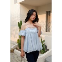 Áo dây bí Hani-  Xanh