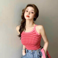 Áo Dây Yếm Kẻ Ô Vuông Sanh Chảnh Xinh Xỉu