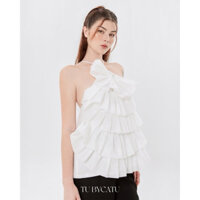 Áo dây yếm Tu bycatu. Freesize. Mặc 1 lần. Pass 180k