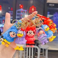 Áo Dễ Thương Mickey Minnie Móc Khóa Hoạt Hình Anime Winnie the Pooh Mặt Dây Chuyền Quà Tặng Nhỏ Độc Đáo