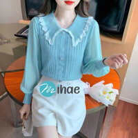 Áo dệt kim, mongtoghi tay dài voan MIHAE Quảng Châu siêu đẹp ( Mã K21)