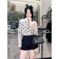 ÁO D.G LỤA TAY DÀI CỔ ĐỨC