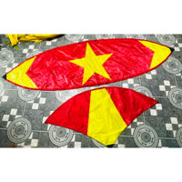 Áo diều cờ đỏ vải rip 1 may rích rắc