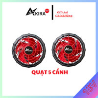Áo Điều Hoà 2 Quạt 18V Không Chổi Than (5 cánh)