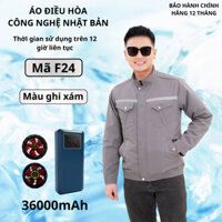 Áo điều hoà chính hãng cao cấp nam nữ, áo quạt điều hoà pin 36000mAh thời gian sử dụng trên 12h bảo hành 12 tháng