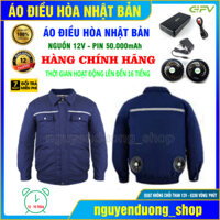ÁO ĐIỀU HÒA CHÍNH HÃNG NHẬT BẢN PIN 50.000mAh - 12V, LÀM MÁT CHỐNG NẮNG NÓNG NAM VÀ NỮ MÀU TÍM THAN