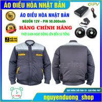 ÁO ĐIỀU HÒA CHÍNH HÃNG NHẬT BẢN PIN 50.000mAh - 12V, LÀM MÁT CHỐNG NẮNG NÓNG NAM VÀ NỮ