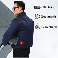 Áo Điều Hòa Giá Rẻ, Chất Lượng Cao, Mua Ngay Kẻo Hết PIN 32000 , QUẠT 12V không chổi than chống nươc