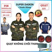 Áo Điều Hòa Nhật Bản Chính Hãng, Áo Chống Nắng Có Gắn Quạt Làm Mát Pin 50000 mAh Quat 18 V( và 12V) Làm Mát 10-14h