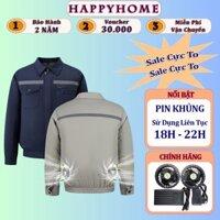 Áo điều hòa Nhật Bản quạt 18V cực mạnh thời gian sử dụng từ 18 giờ đến 22 giờ, Áo điều hoà quạt gió