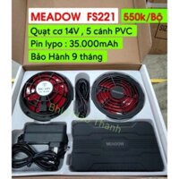 áo điều hoà pin 35.000mh made in JAPAN quạt 14v