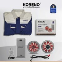 Áo điều hòa quạt gió Koreno Thái Lan Pin Lithium 55000mAH chống nóng chắn tia UV, bảo hành 1 năm