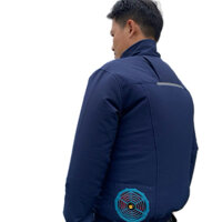 Áo điều hòa rời để gắn 2 quạt, áo thiết kế chuyên dụng cho áo điều hòa Kaki Menswear Jacket