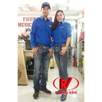 Áo đoàn thanh niên nam tay dài vải pangrim