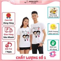 Áo Đôi Đẹp Nam Nữ Mùa Hè TT17, Áo Đôi Với Người Yêu In Nếu Em Đi  ý Nghĩa, Vải Cotton Thun Thoáng Mát In Hình Dễ Thương