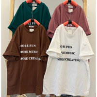 Áo đôi nam nữ Áo phông mo re fun,