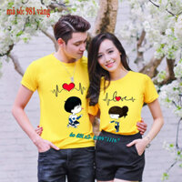 Áo đôi nam nữ ,cotton bền đẹp