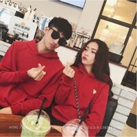 Áo đôi nam nữ tim thêu