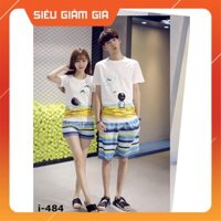 ÁO ĐÔI - quần đồ đôi cặp đi biển i484 - LoviCouple - Có FeedBack