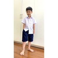Áo đồng phục học sinh BỐNG SHOP áo trắng cộc tay cho học sinh từ 18 ~ 45 kg