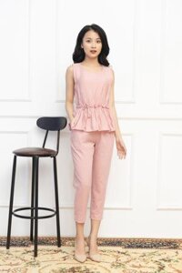 Áo đũi lụa sát nách Vicci cao cấp nhiều màu - Hồng phấn - L