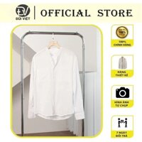 Áo Đũi Nam 2 Túi Ngực, Áo Sơ Mi Nam Linen Màu Trắng Cổ Tàu Đóng Cúc