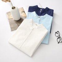 Áo Đũi Nam Dài Tay Cổ Tàu Cao Cấp.