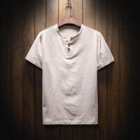 Áo Đũi Nam Mát Mẻ Mùa Hè SZone SA501 - Kem Vani,M