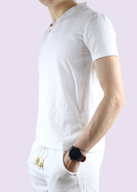 Áo đũi nam thời trang đẹp - Trắng - 2XL