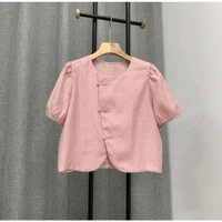 Áo đũi nữ cổ tròn dáng ngắn form xuông che khuyết điểm SP12