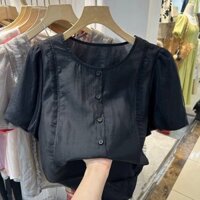 Áo đũi nữ tay bồng cổ tròn thoáng mát SP8