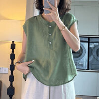 Áo Đũi Tơ Nữ, Áo Đũi Nữ Tay Ngắn, Thoáng Mát H6