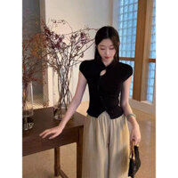 Áo EIA Yiyao Point Spring Branch Xuân Hè Mới Phong Cách Trung Hoa Mát Mẻ Giảm Béo Đa Năng Áo Nữ Thanh Lịch Mỏng Zen Kết Hợp Với My Happy Knitting ZQEE NAB7