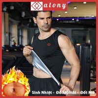 Áo Ép Cân ATONY Cho Nam, Dáng Ba Lỗ, Tráng Nano Bạc Tăng Sinh Nhiệt, Đổ Mồ Hôi, Ép Cân Nhanh