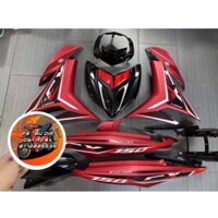 Áo Ex 150 đỏ đen ( đỏ nhám ) + tem