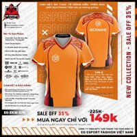 Áo Game thủ thi đấu Esport - Thiết kế theo Logo Team - PUBG, FREEFIRE, LIÊN QUÂN, LMHT, FIFA... - EG-EKM-078