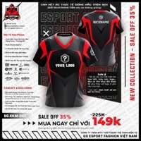 Áo Game thủ thi đấu Esport - Thiết kế theo Logo Team - PUBG, FREEFIRE, LIÊN QUÂN, LMHT, FIFA... - EG-EKM-067