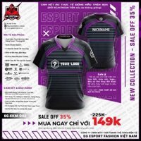 Áo Game thủ thi đấu Esport - Thiết kế theo Logo Team - PUBG, FREEFIRE, LIÊN QUÂN, LMHT, FIFA... - EG-EKM-042