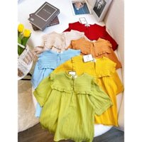 Áo gân cổ bèo, áo kiểu mix đồ siêu xinh