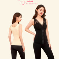 Áo Gen Định Hình Móc Cài Áo Bra Su Thủy Lê Cổ V Nâng Ngực Thon Gọn Vòng Eo Chữ Gợi Cảm Cho Nữ