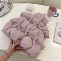 Áo ghi lê bé gái trang phục thu đông kẹp trẻ em kiểu tây áo ghi lê bông giữ ấm cho nữ mùa đông